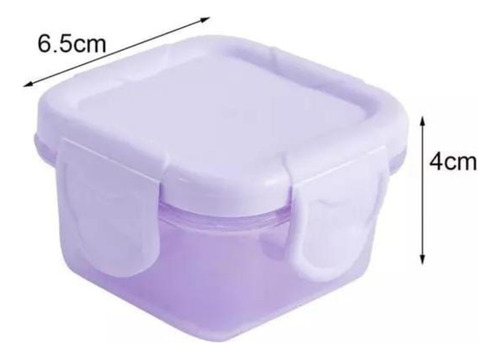 Set 4 Pz Mini Tupper Contenedor Recipiente Hermético Cocina