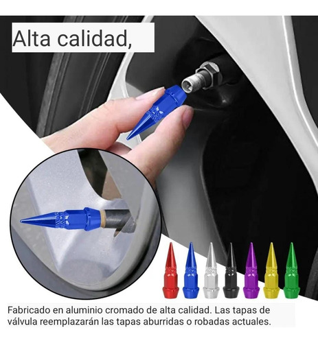 X4 Tapa Válvula Puntas Auto Moto Bicicleta Tuning Universal