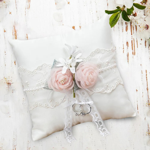 Para R Anillos De Boda Almohada Joyería Almohada Cojín