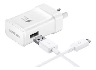 Cargador Samsung S6/ S6 Edge / S7 Edge + Cable Carga Rapida Ambos Originales 1 Hora !! + Cable De Regalo Micro Usb Local