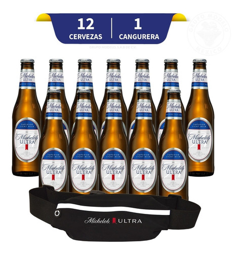 Cerveza Michelob Ultra 12 U 355 Ml + Cangurera Impermeable