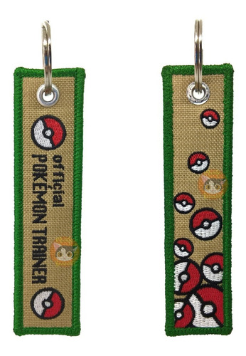 Trainer - Llavero Bordado Ambos Lados - Pokémon - Key Tag