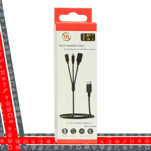 Cable Cargador Para Joycon De Nintendo Switch Carga Y Juega