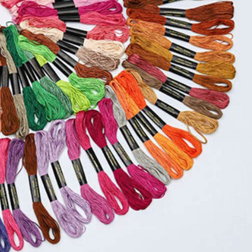 De Herramientas De 6 Aro De Plástico + Hilo De 100 Colores