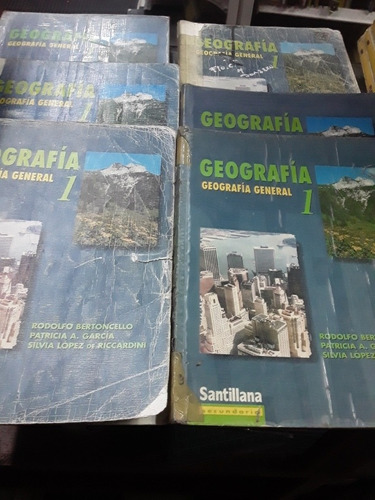 Geografía General 1 Santillana Primera Edición Lote X5 Libro