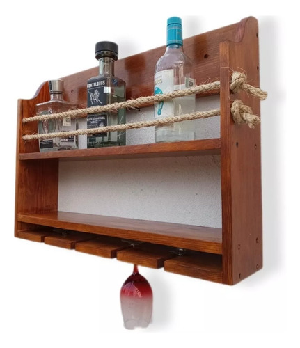 Cava Porta Vinos , Repisa De Pared Cava Rústica Para Vinos