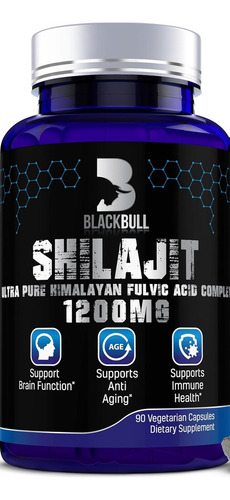 Suplemento Extracto De Shilajit De 1200 Mg Con 90 Capsulas Sabor Sin Sabor