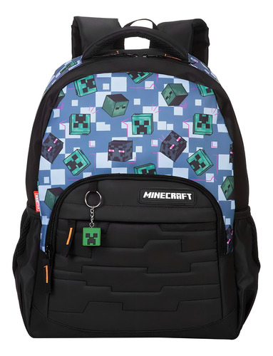 Mochila Minecraft Mosaico Colorida Sestini
