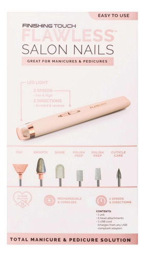 Finishing Touch Flawless Salon Uñas, Kit Manicure/pedicure