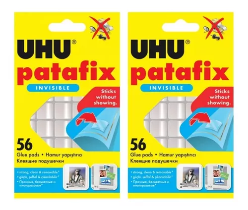 UHU Patafix Invisible transparent 56 adhesive pads, removable or