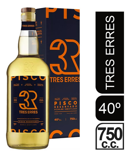 Pisco Tres Erres 40° 750cc