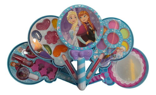 Juego De Maquillaje Frozen Elsa Anna Estuche Paleta Completo