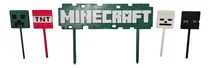 Comprar 1 Adorno Torta Cumple Minecraft + 4 Adornos Personajes Verde Adornos Minecraft Torta
