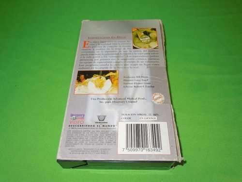 Vhs Inmortalidad En El Hielo Discovery Chanel (Usado)