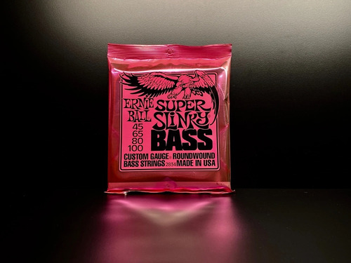 Imagem 3 de 5 de Encordoamento Baixo 4 Cordas 045 Ernie Ball Super Slinky
