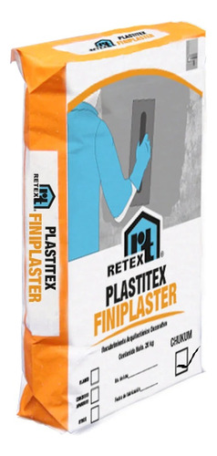 Plastitex Finiplaster Chukum Estuco Arquitectónico 20kg