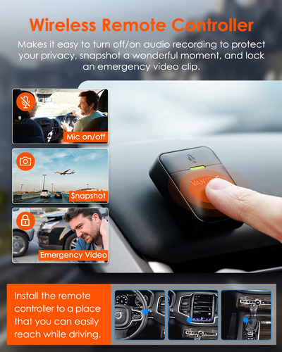 Dash Cam Vantrue E2 Delantera Y Trasera 2.7k + 2.7k Para Coc