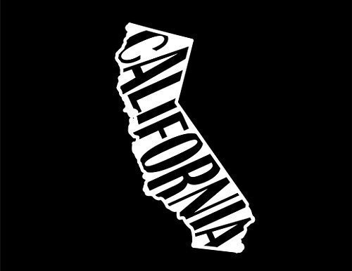 Nd061 W Estado De California Calcomania | 5.5inches Por 3.3i