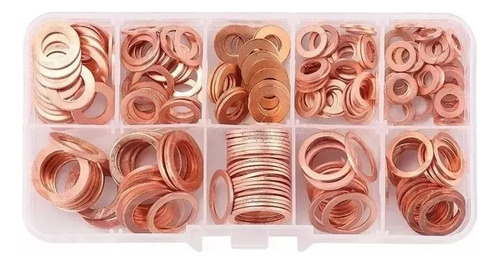 Juego 200 Arandelas Redondas De Cobre M5 M6 M8 M10 M12 M14
