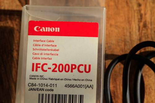Canon Cable Interfaz Canon Ifc-200pcu Camaras Eos, G, Y Mas