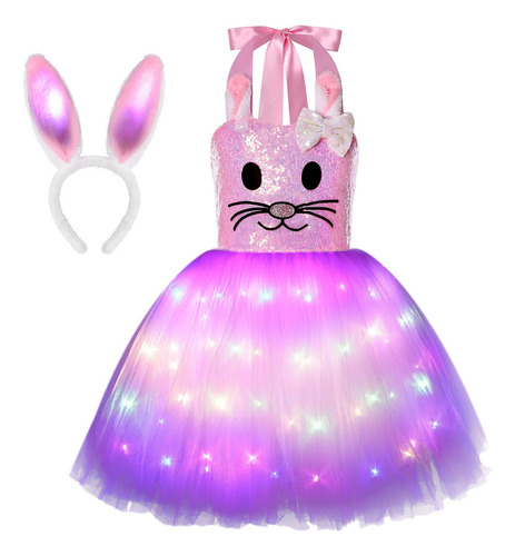 Sersllta Vestido De Pascua Para Niñas, Disfraz De Conejo, .