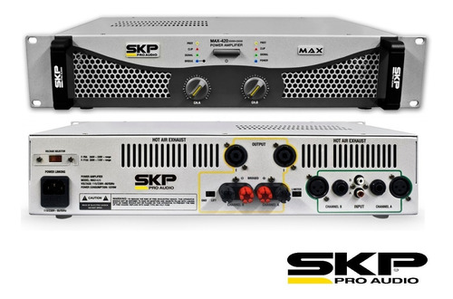 Amplificador Potencia Skp 400 Wrms Audio Max420 Profesional!