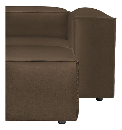 Sala Esquinera Moderna Latt Sillón Modular Soft Microleather