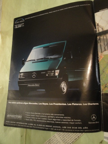 Publicidad Mercedes Benz Sprinter Año 1999