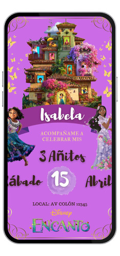 Invitación Digital Personalizada Encanto