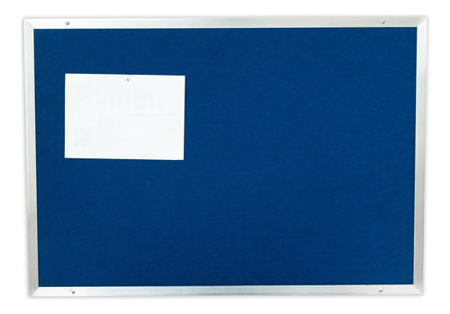 Quadro De Avisos Em Feltro Azul 60x90cm De Esquadria