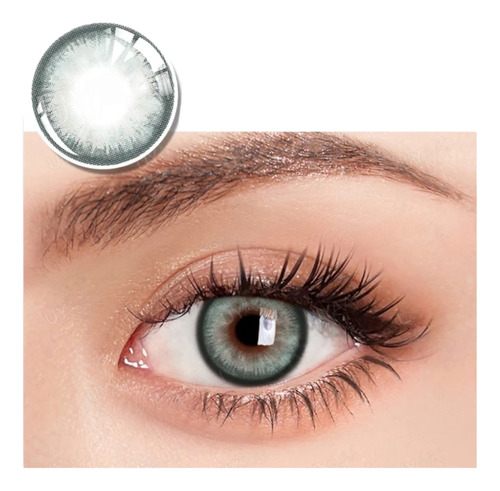 Lentes De Contacto Verde Turquesa Con Contorno Pupilentes
