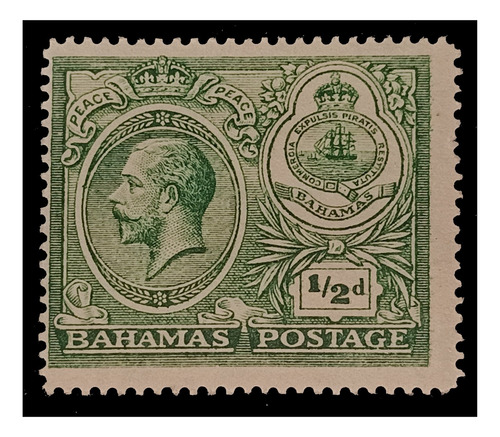 Bahamas 1/2 Penny 1920 Jorge V Nv. C/g Iv. 70