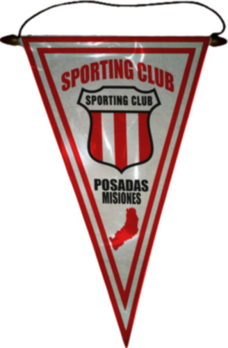 Banderin 37cm Misiones Sporting Club Santo Pipo Sporting Club Santo Pipo Sporting Club Santo Pipo