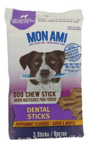 Mon Ami Snack Saludable Dental Sticks 75 G Cuidado