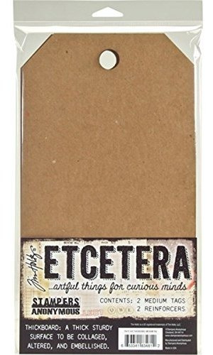 Stampers Anonymous Thetc002 Tim Holtz Etcetera Medium Tag 65