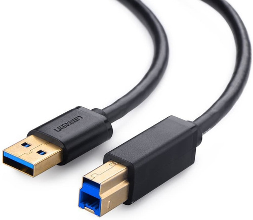 Cable Ugreen 10372 con entrada USB A salida USB tipo B