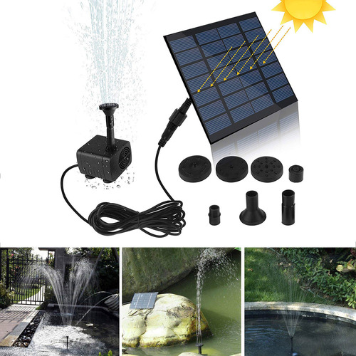 Bomba De Agua Solar Mini Panel Solar Para Jardín Piscina