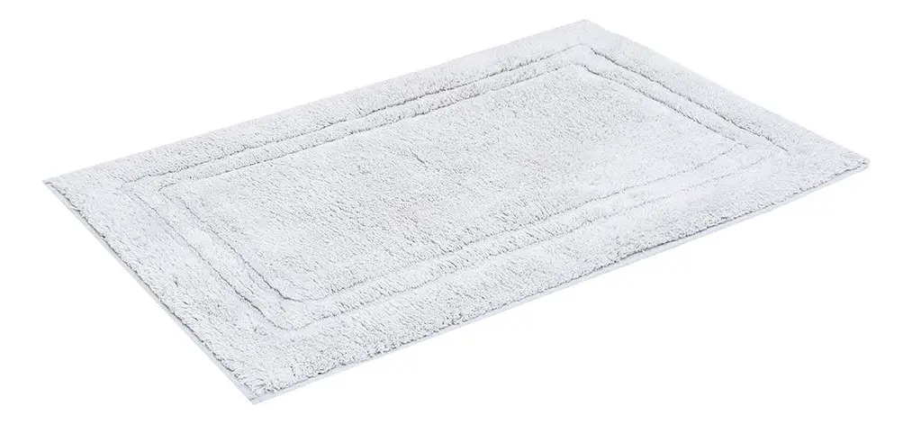 Tapete Para Casa 50x80cm Buddemeyer Elegance Liso Cinza Claro