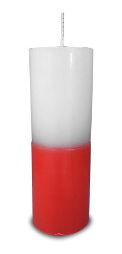 Kit 6 Velas Votivas 7 Sete Dias Colorida Branco E Vermelho