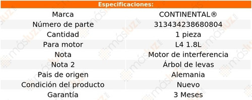 Banda Tiempo Eclipse Mitsubishi L4 1.8l 90/94 Continental