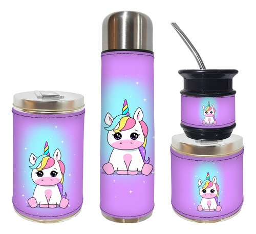 Set Matero 4 Piezas Ambtmy Unicornio 3 Excelente Calidad