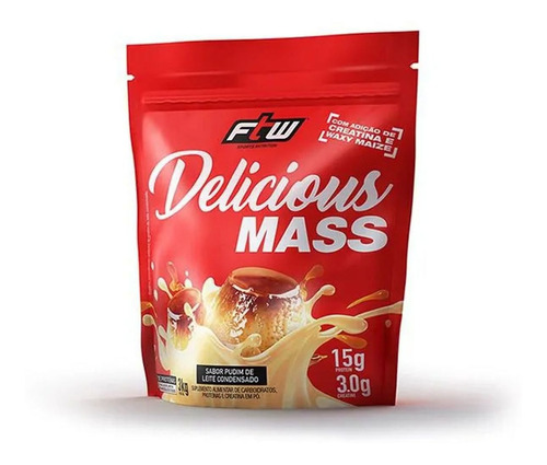 Delicious Mass - 3000g Refil Pudim De Leite Condensado - Ftw