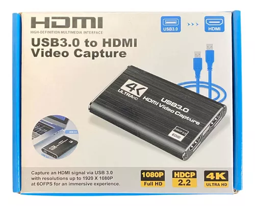 Capturadora Video Hdmi – Usb 3.0 Con Hdmi Out Y Mic In. 4k – photoblocks