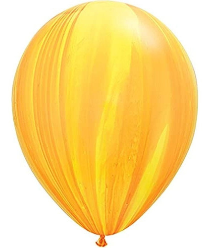 Pioneer Balloon Company Ylw &amp Orng Aga Agate Latex Balloo