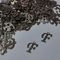 Comprar 10 Dijes De Metal Letra F - Armado Artesanias Bijouteria