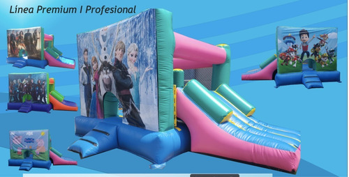 Castillo Inflable Con Tobogan Y Grafica