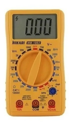 Imagem 2 de 2 de Multímetro Digital Hm 1002 Profissional - Hikari