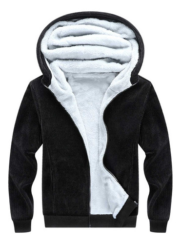 Chaqueta Con Estampado De Forro Polar P Para Hombre Con Crem