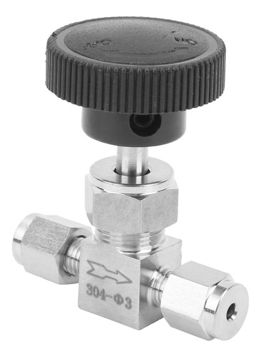 Válvula De Aguja De Acero Inoxidable 304 De 2 Vías De Alta P