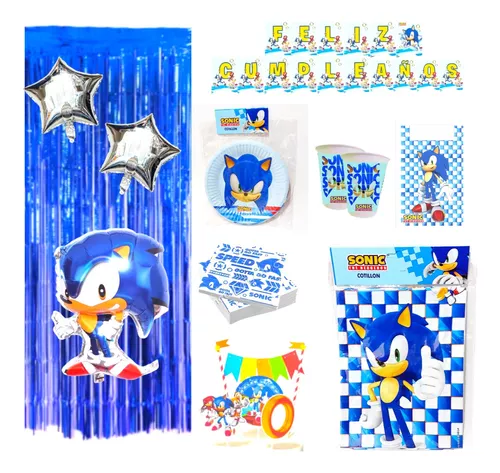 Maxi Combo Kit Cumpleaños Sonic Set